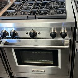 Wolf 30”Wide Gas Range Stove Stainless Steel 5burners