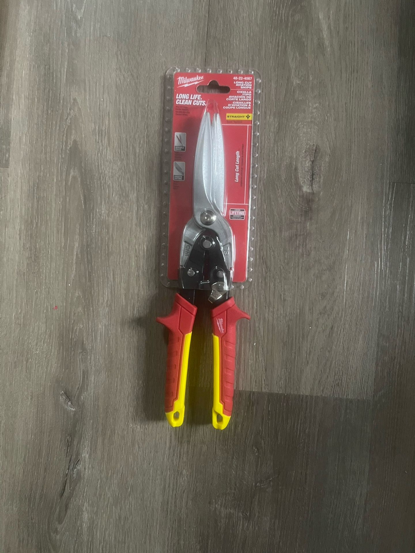 Milwaukee 11.5 in. Long Straight-Cut Aviation Snips