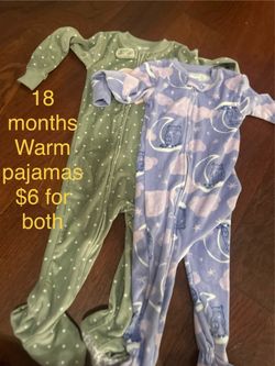 18m warm girl pajamas