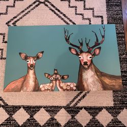 Deer art painting