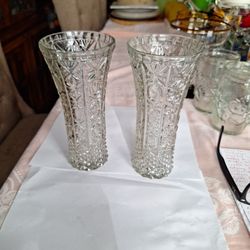 Crystal Vase Set Of 2 