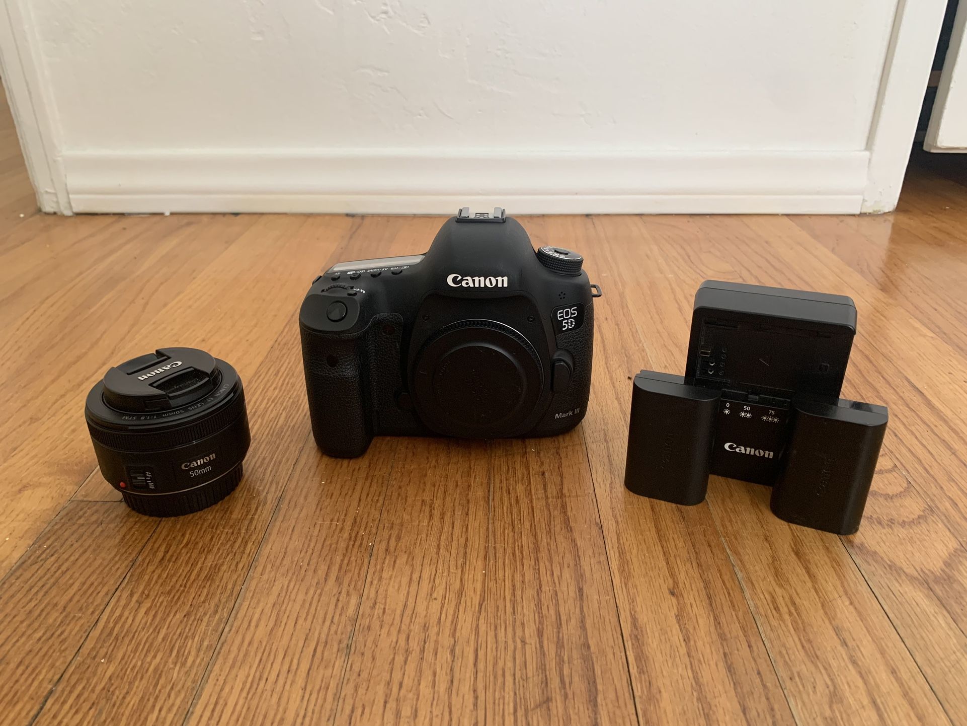 Canon 5D Mark III camera and Lens