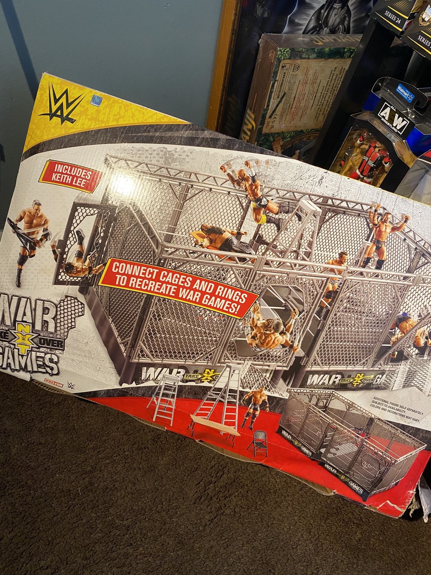 WWE War Games Playset Double Steel Cage Rings Survivor NXT Takeover