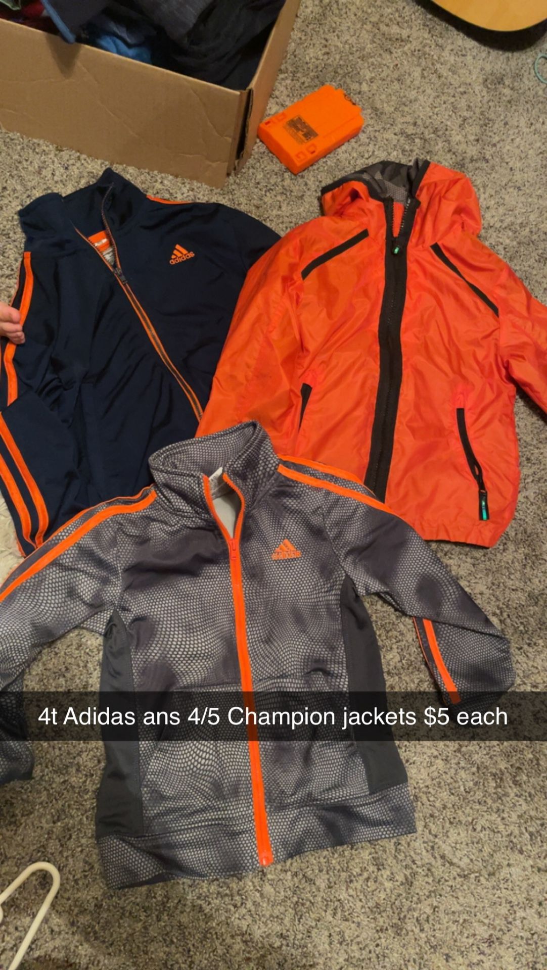 Adidas & Champion Jacket 4t