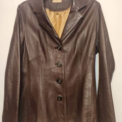 Wilson Leather Women's Brown Jacket Size Small