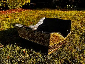 Metal Tray Present Holder With Handles 12x18x6 Inch Decoration 