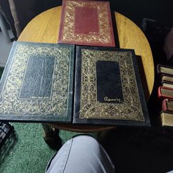 3 Gold  Collectors EDITION Bound IN Genuine Leather The Easton Press