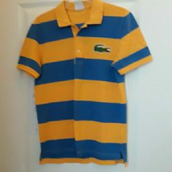 LACOSTE Men 3 Small Short Sleeves Shirt.