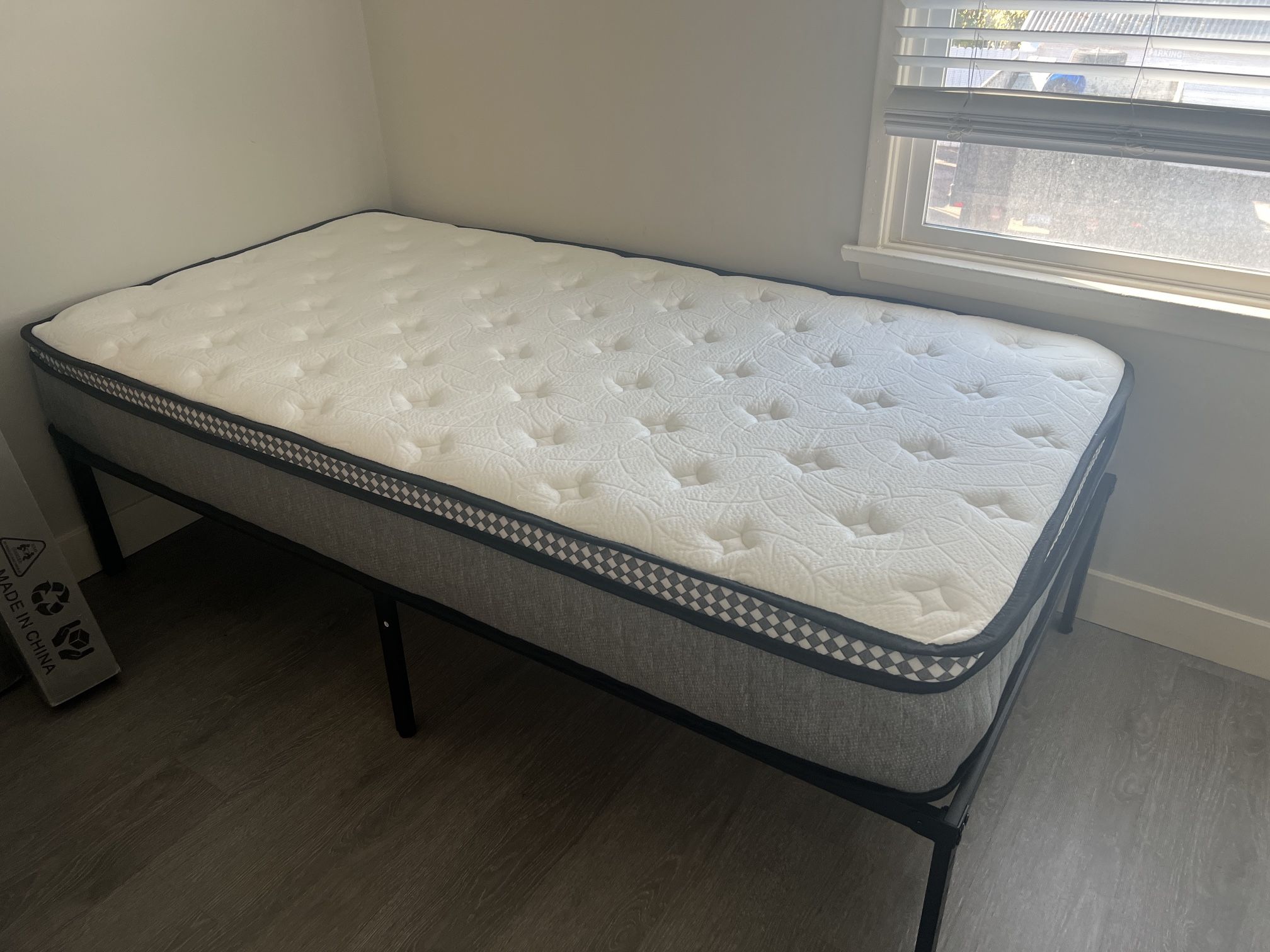 Twin Beds Mattress And Frame (2 Available Never Used)
