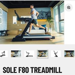 NEW IN BOX TREADMILL WITH INCLINE MODEL F-80