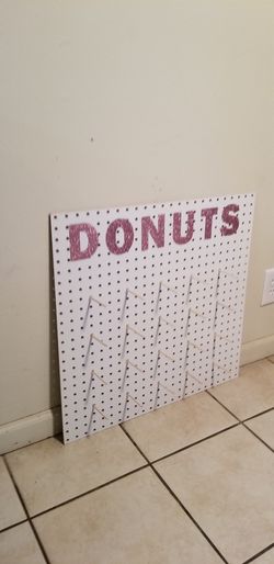 Donuts peg board
