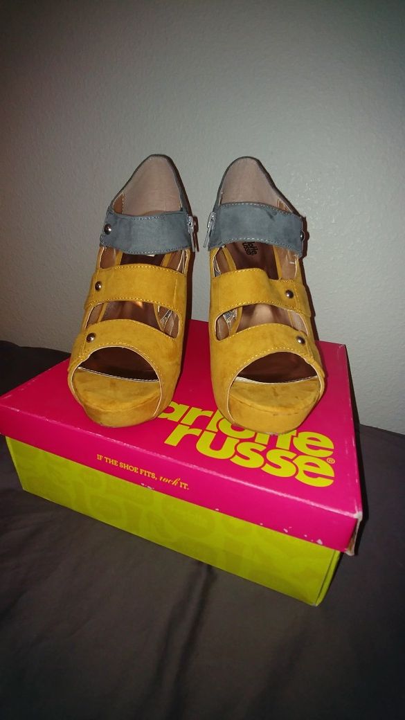 Charlotte Russe Peep Toe Heels