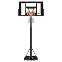 844& Portable Basketball Stand, 4.4 ft to 10 ft Height Adjustment Basketball Hoop & Goal, Adjustable Basketballs Goal System with Built-in Rolling Whe