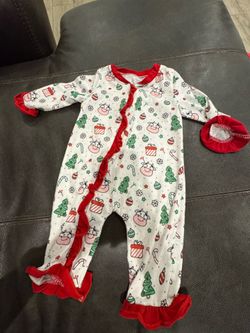 Christmas cow onesie
