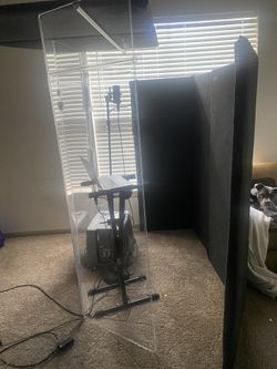 ClearSonic IsoPac F - Medium Vocal Booth Kit with Dark Gray SORBERS, Lid System and Fan