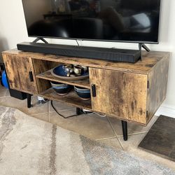 Wood And Metal TV Stand 