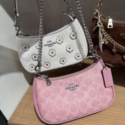 NWT Coach Teri Mini Crossbody Bag In Signature Canvas CW323