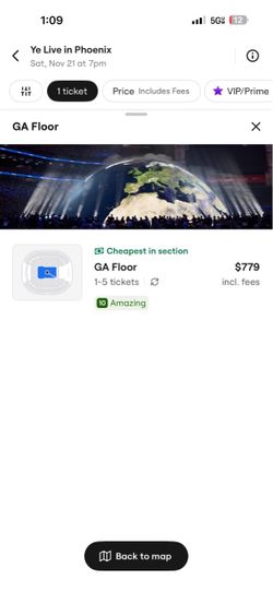 Kanye west GA tickets