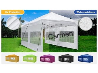 10'x20' EZ Pop Up Canopy Tent, Folding Outdoor Party Wedding Event Tent with 6 Removable Sidewalls for Parties Camping Wedding