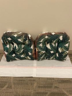 Two (2) TOMMY BAHAMA CHAIR SEAT CUSHIONS (20"Sq x 4"Thick) - posted price is firm.