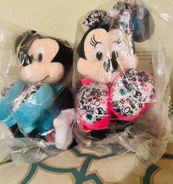 NEW Mickey & Minnie plushies