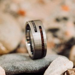 Men’s Silver Meteorite Ring