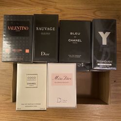 $50 each!!! *NEW  Dior, Valentino, Chanel, Ysl, Creed
