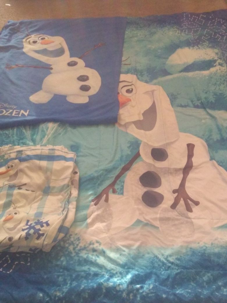 Olaf frozen, comforter includes sheets and blanket