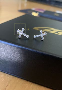 Micro Cross Stud Earrings