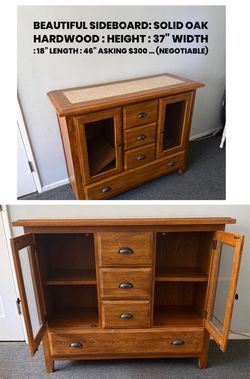 Side wooden cabinet
