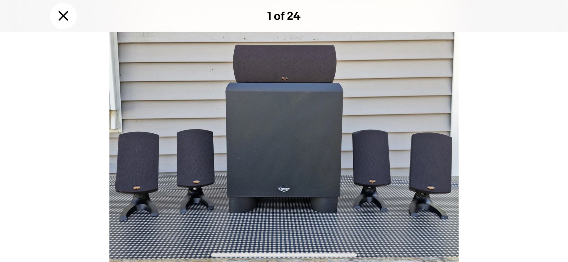 Klipsch KSW10 Subwoofer & Surround Sound Speakers Set