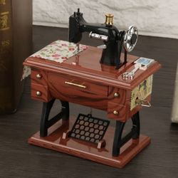 Vintage Musical Sewing Machine Statue – Decorative & Functional  