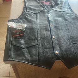 Leather Riding Vest