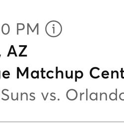 Phoenix Suns vs. Orlando Magic Tickets SATURDAY 2/21