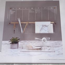 Acrylic Weekly Wall Calendar 