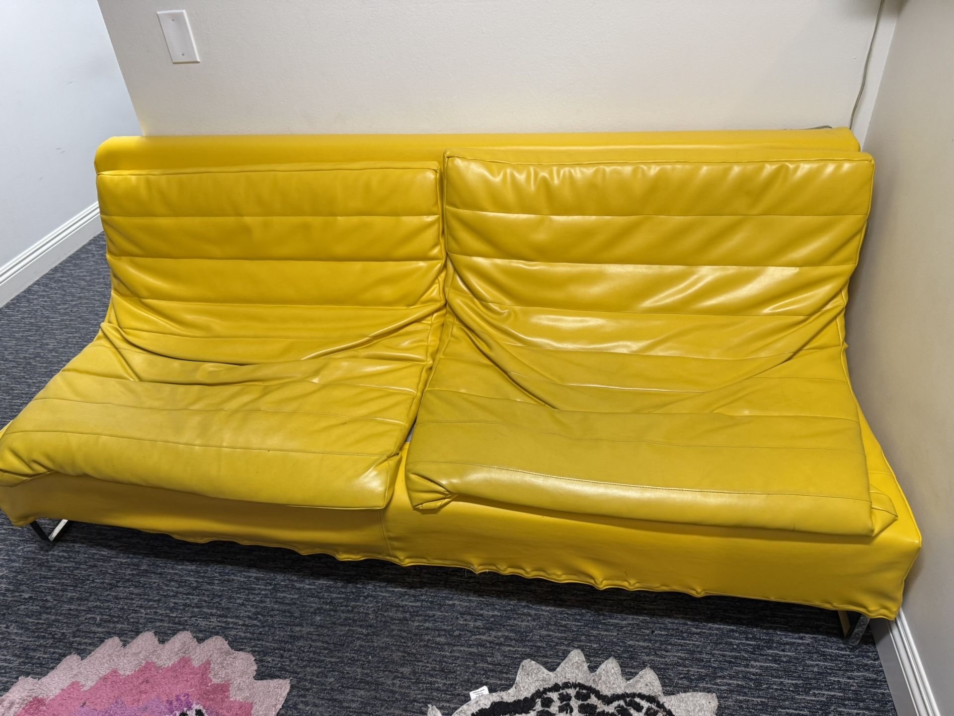 Yellow Leather Couch