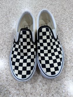 Vans Classic Slip-On Checkerboard Sneakers - Sz 6.5 (8 wm) $20