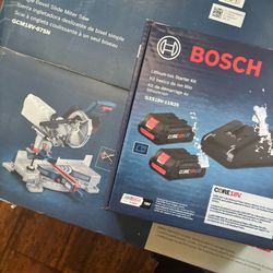 bosch mitter saw and battery kit