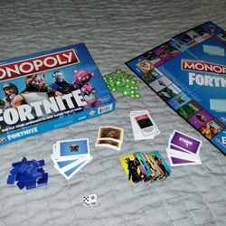 MONOPOLY Fortnite Edition Board Game Original-Complete-EUC