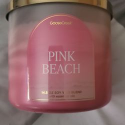 Pink Beach candle