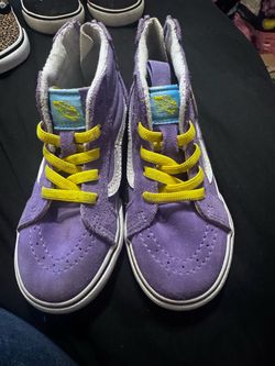 Child Vans SK8-Hi Kids Purple Suede High-Top Sneakers