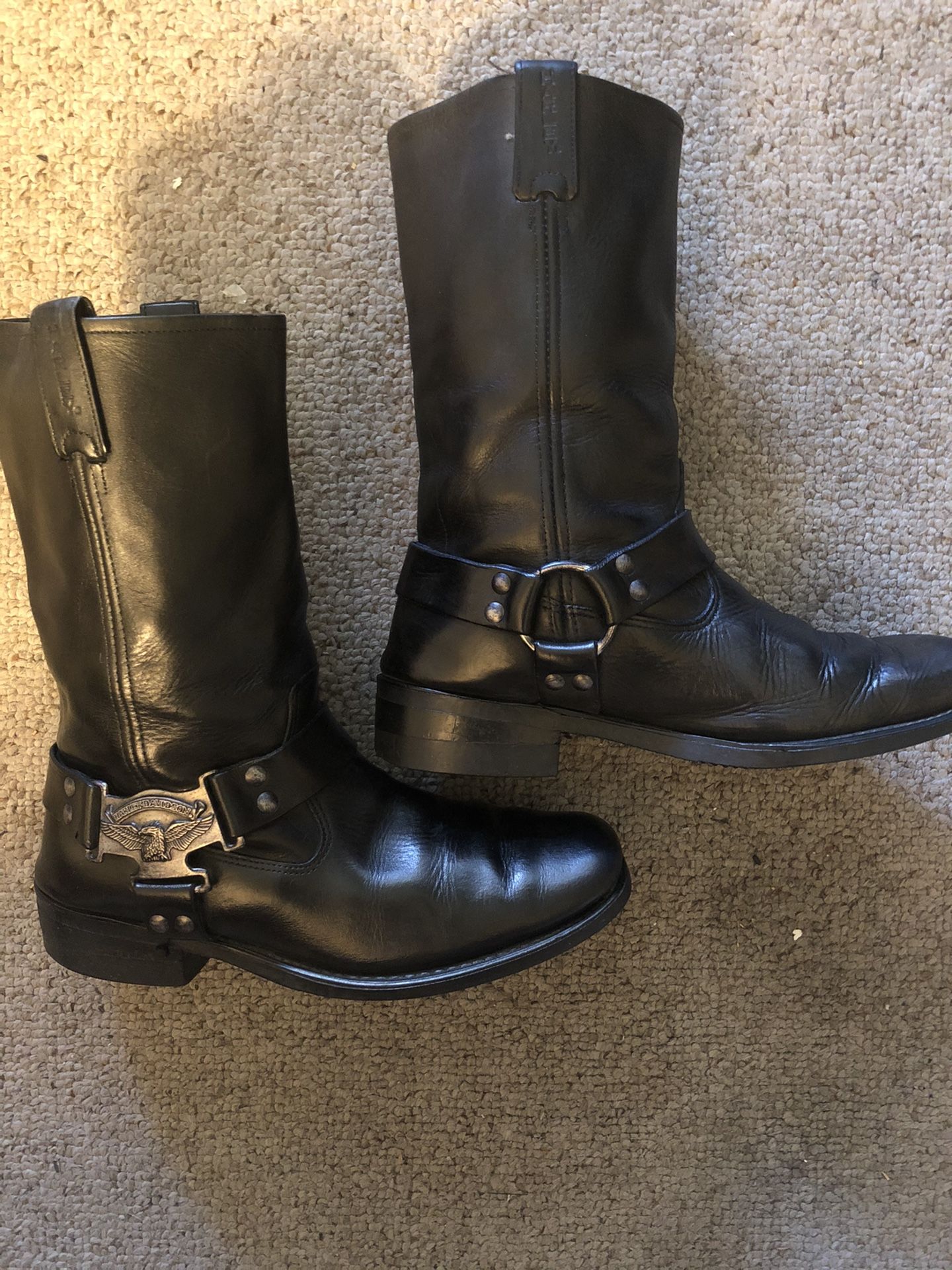 Harley Davidson Harness Motorcycle Boots - Size 10