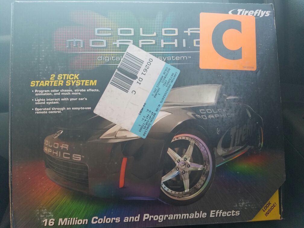 Tireflys color morphics digital lighting system 2 stick starter system