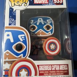 Marvel Gingerbread Captain America Funko Pop