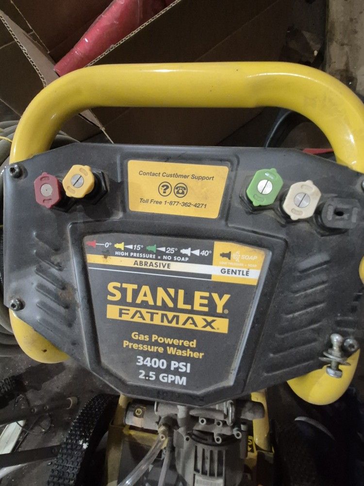 Stanley Power Washer, Yellow An Black.