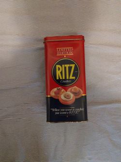 Old 1987 Ritz CrackerTin Canister "Limited Edition"