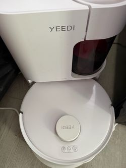 Yeedi C12 Plus Robot Vacuum & Mop, 8000Pa Powerful Suction, 7-Week Bagless Bin, PureCyclone & ZeroTangle Brush, Smart App Control, Auto-Charging, Whit