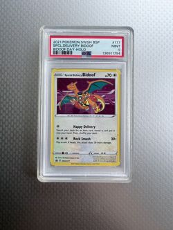 PSA 9 Special Delivery Bidoof Holo SWSH177
