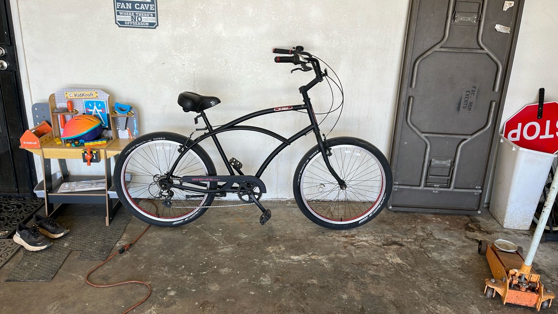 Men’s 3G Bikes, Brand Seven Speed Beach Cruiser Bicycle 26 Inch Wheels And Tires Ready To Ride
