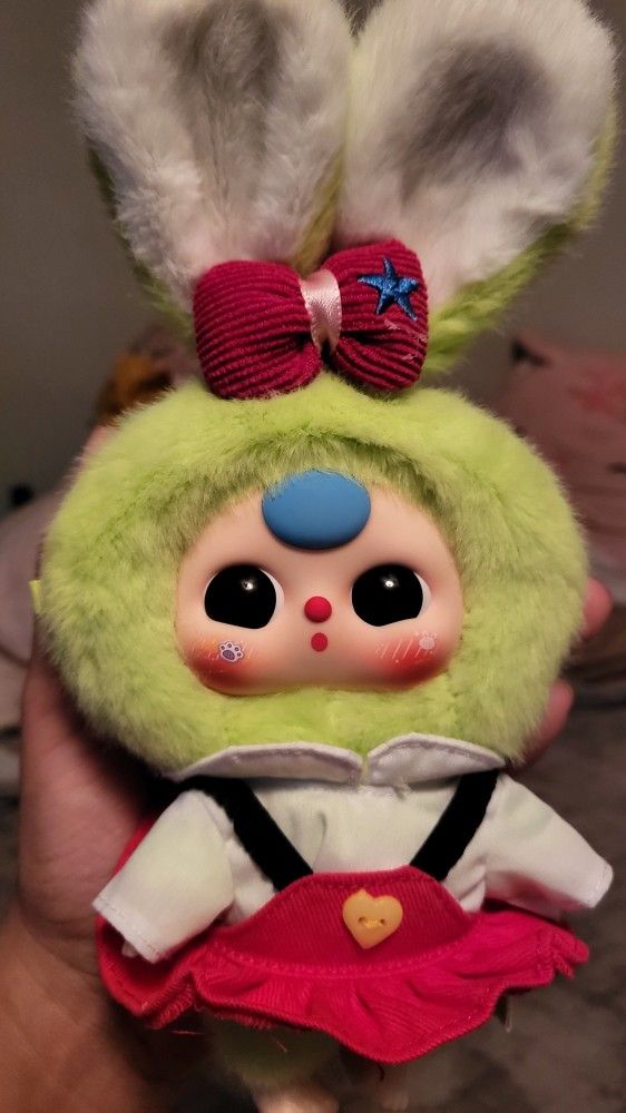 (PENDING) Baby Three Macaron Green Bunny